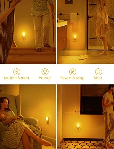 L LOHAS LED Motion Sensor Night Light, Amber Night Lights Plug into Wall - Image 7