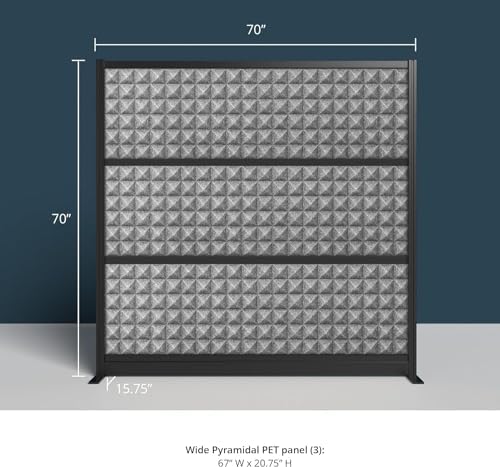 Stand Up Desk Store Studio Modular Wall and Sound Absorbing Room Divider | - Image 5