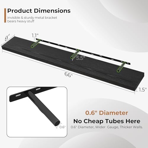 Fun Memories 66 Inch Fireplace Mantel Shelf - Image 3