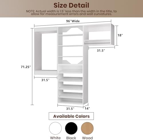 ROOMTEC Modular Closet System, Wooden Tower - Image 2