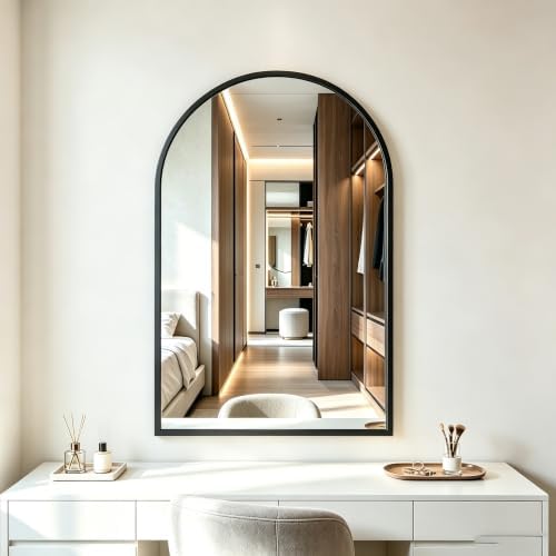 DUMOS 24"x36" Arched Wall Mirror, Bathroom Mirrors by DumosLifestyle