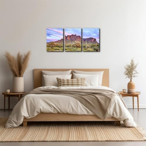 Pacimo Mountains Sunset Canvas Wall Decor Natural Landscape Wall Art Print on - Image 3
