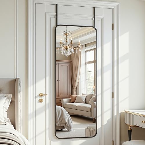 Antok 58" x 20" Full Length Over-the-Door Mirror, Hanging Mirror - Image 3