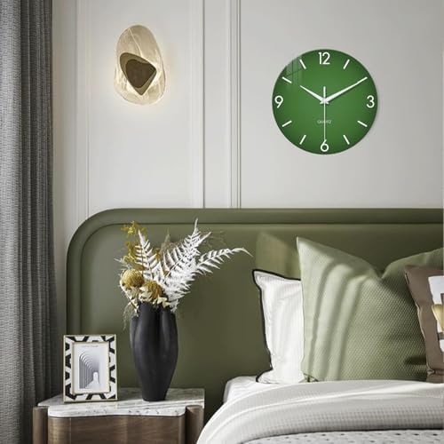 XFM Modern Green Wall Clock 14 Inch Silent Non-Ticking - Image 5