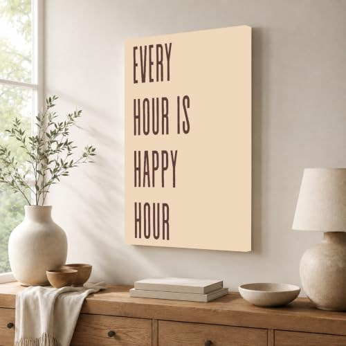 InkFlow Posters Every Hour Happy Hour Canvas Poster - Image 4