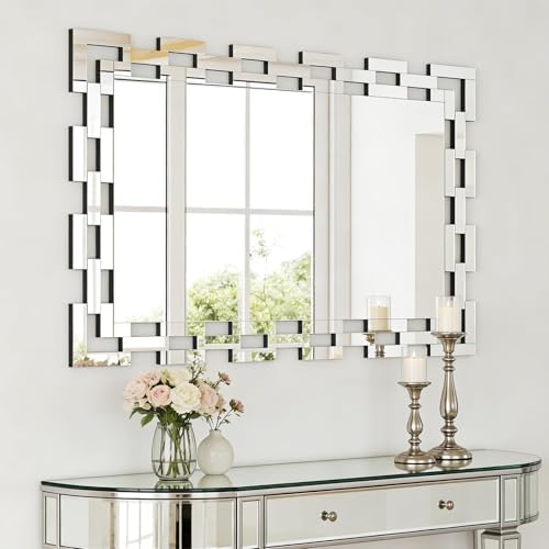 Chende Decorative Mirrors for Wall, Rectangle Accent Mirror for Living Room by ChendeMirror