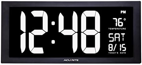 AcuRite 18" White LED Digital Indoor Clock by AcuRite