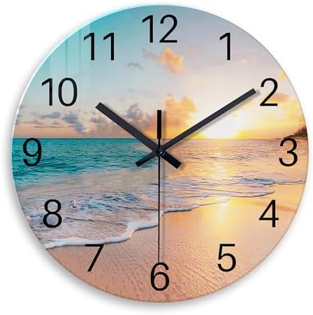 Round Extra Large Glass Wall Clock 24 Inch by Constantplanet%E6%97%97%E8%88%B0%E5%BA%97