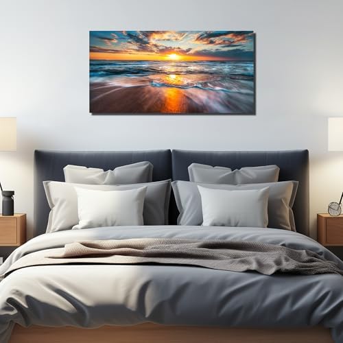 GUGIKA Sun Wall Art for Living Room, Size 40 x 20 Inches - Image 4