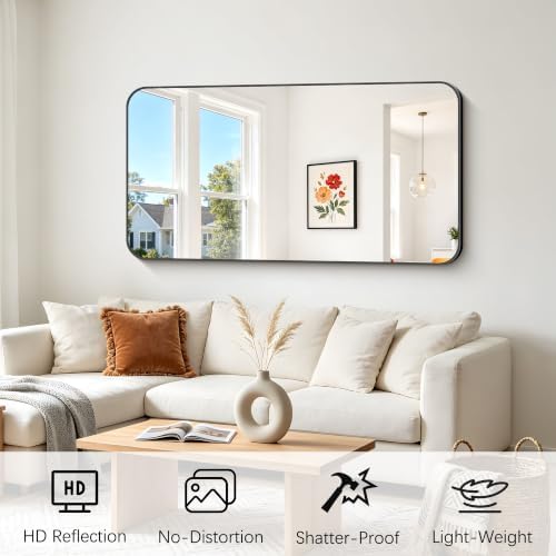 FORBATH Bathroom Mirror 30" x 55", Large Rectangular Wall Mirror - Image 2