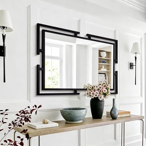 Large Wall Mirror for Living Room, Tempered Glass by AutdotWallMirrors
