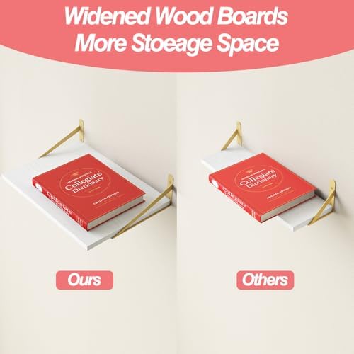 Fixwal 2pcs 11.8 in Deep Floating Shelves - Image 5