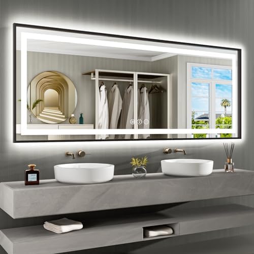 Amorho 84"X32" LED Bathroom Mirror by Amorho