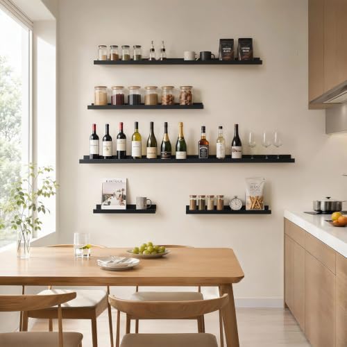 36inch Long Floating Shelves for Wall Decor, 5-Set Shelves - Image 7