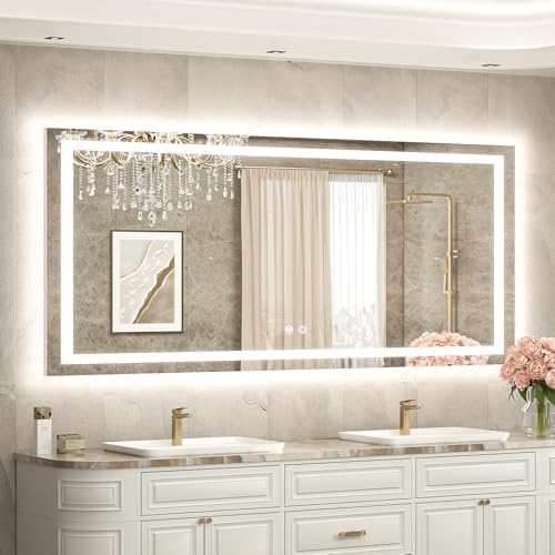 TETOTE 60 x 28 LED Lighted Bathroom Mirror by TETOTE