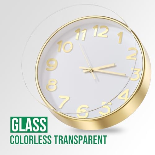 Wall Clock Silent Non-Ticking Battery Operated Indoor Analog Simple Style - Image 5