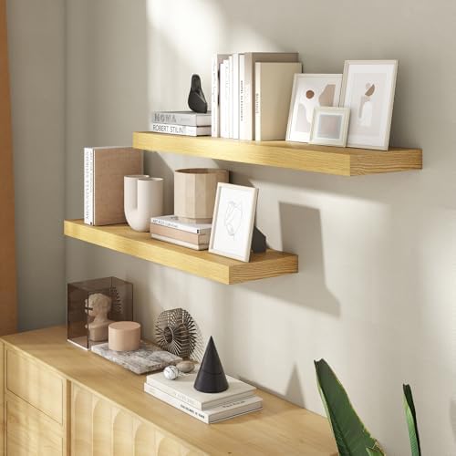 36 Inch Floating shelves for Wall, 8 Inch Deep, Invisible Brackets - Image 2