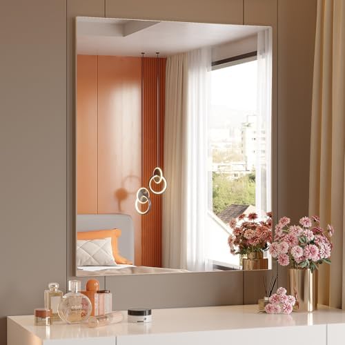 Brightify Frameless Mirror, 30x36 Inch Bathroom Mirrors by Brightify