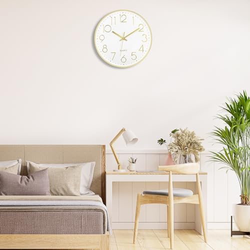 Foxtop Large 14" Wall Clock Silent Battery Operated Analog Clock - Image 5