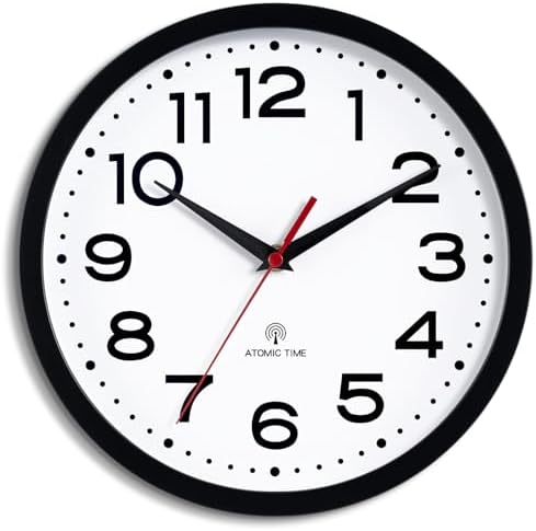 Roymnie 12 Inch Atomic Wall Clock, Battery Operated Silent Non Ticking by Unknown