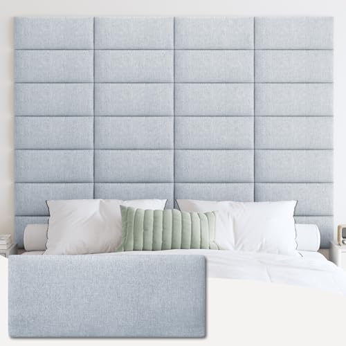IFNOW Wall Mounted Headboard, Peel and Stick Panels, Lvory White by IFNOW
