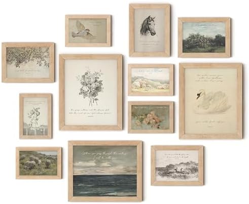 TwoDays Christian Wall Art, Vintage Bible Verses Gallery Artwork by TwoDays
