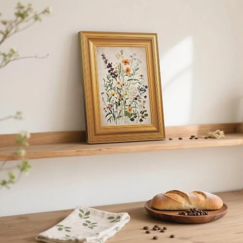 EJPFOGV Watercolor Wildflower Botanical Framed Canvas Wall Art 8x10 inches - Image 3