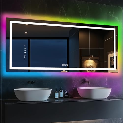 Antok 60x28 LED Bathroom Mirror - Image 2