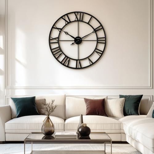 30 Inch Wall Clocks for Living Room Decor, Roman Numeral - Image 6