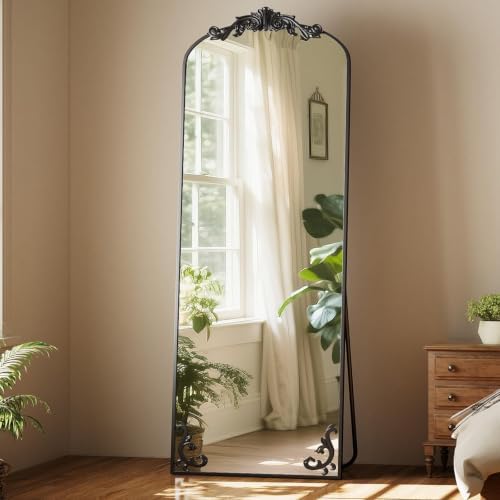 Easly 21"x 64" Arched Full Length Mirror, Freestanding Floor Mirror - Image 4