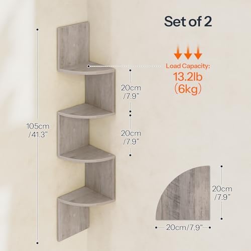 HOOBRO Corner Shelf Wall-Mounted - Image 3