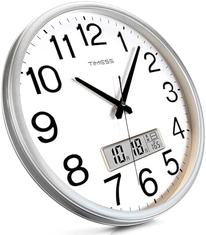 TIMESS 13-Inch Silent Non-Ticking Analog Wall Clock - Image 4