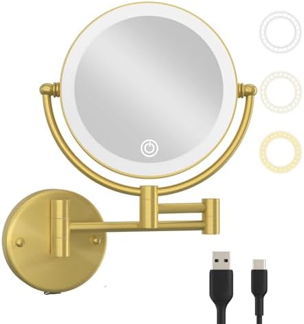 8" Make up Mirror Wall Mounted by LEDOOLE