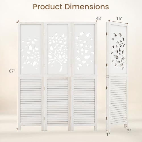 GIANTEX 3 Panel Folding Room Divider - Image 7