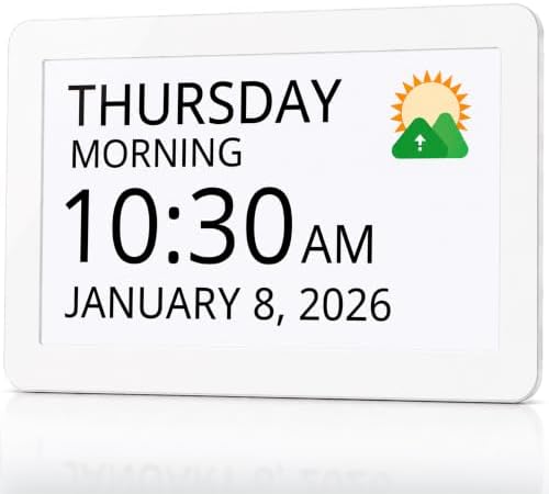 Robin Clock 2026 with Day and Date by Robin