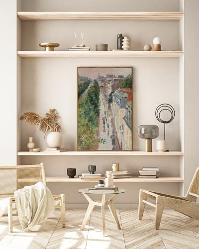 ARPEOTCY Cityscape Framed Canvas Wall Art, 24x36 Inch, Vintage French Street - Image 3