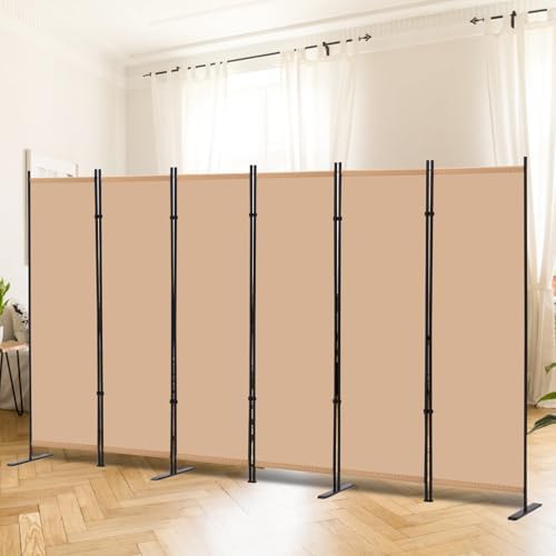 RANTILA 6 Panel Room Divider, 6 FT Folding Privacy Screen - Image 4