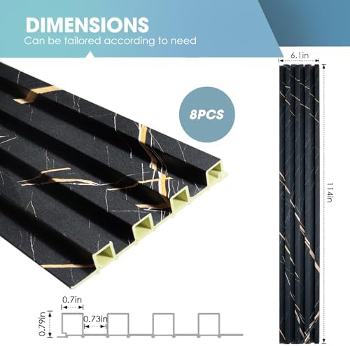 OUZUGIE WPC Acoustic Slat Wall Paneling - Image 3