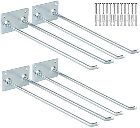 Wall Mounted Steel Long Handled Tools Storage Hooks, 12 Inch Steel Garage by Yisunnan