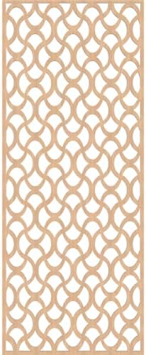Resort Decorative Pierced Fretwork Wood Wall Panels, 21 3/8"W x 54 3/8"H x 1/4"T - Image 2