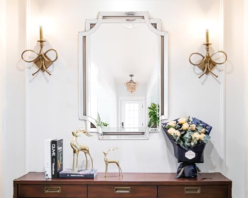 Chende Scalloped Large Wall Mirror, Wall Decor - Image 4