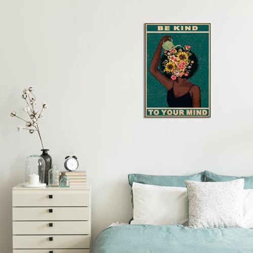 Dcvjiy Retro Be Kind To Your Mind Poster Fashion Black Girl Wall Art Lose Your - Image 6