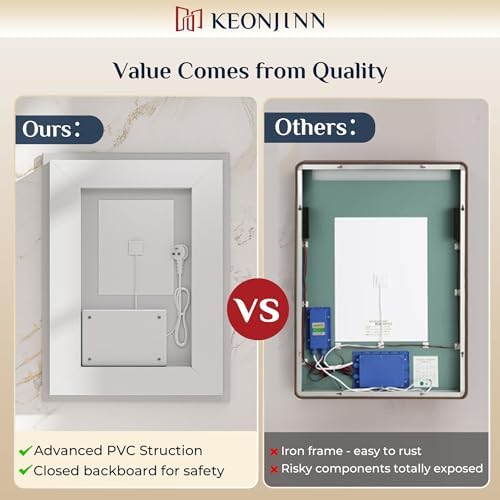 Keonjinn 28" x 36" Lighted Mirrors - Image 6