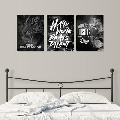 Large Modern Black Wall Art Poster Motivational Painting Prints Entrepreneur - Image 4