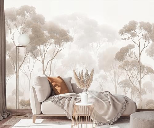 PYFFYP-Vintage Beige Jungle Peel and Stick Wallpaper murals - Image 3