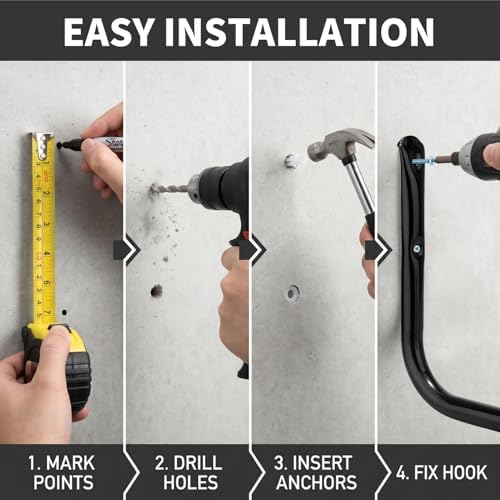 Ladder Storage Hook, Garage and Garden Storage Utility Hook, Heavy Duty Jumbo - Image 7