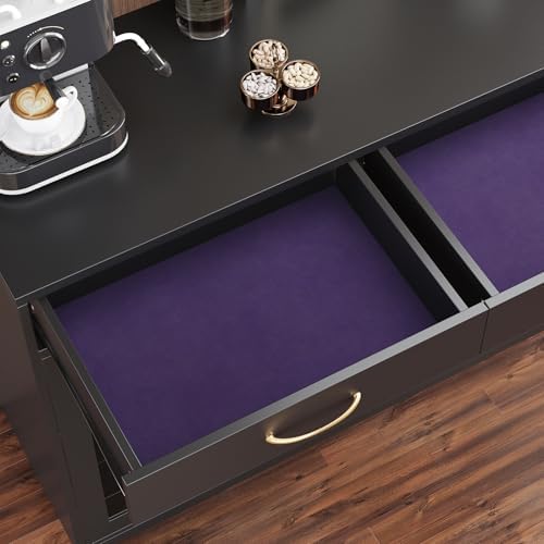 Purple Velvet Fabric Drawer Liners - Image 2