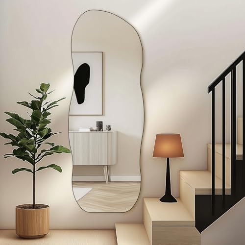 QDSSDECO Full Length Mirror Irregular Wavy Mirror - Image 4