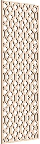 21 3/8"W x 54 3/8"H x 3/8"T Resort Decorative Fretwork Wood Wall Panels by EkenaMillwork