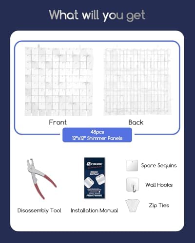 COKAOBE LiteGrid Series Shimmer Wall Backdrop - Image 2